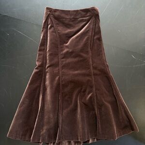 Boden Rich Brown A-Line Skirt
